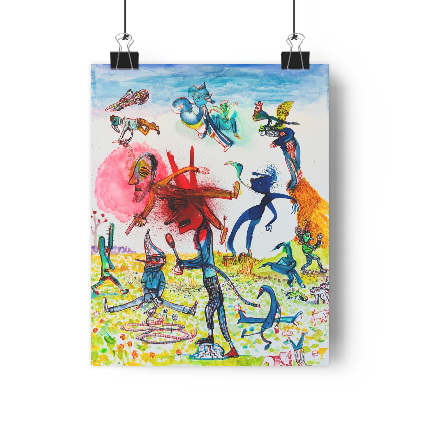 Mid-Air Collision - Giclée Art Print